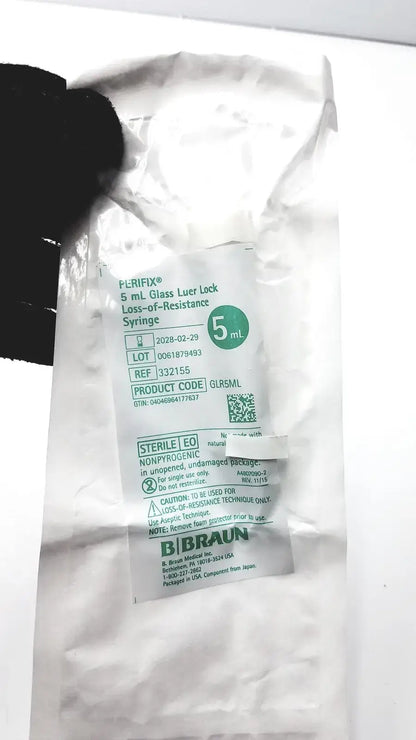 Perifix Lot of 79 Perifix 5 mL Glass Luer Lock Loss of Resistance Syringe Ref. 332155 Syringe, second-hand product photo 7