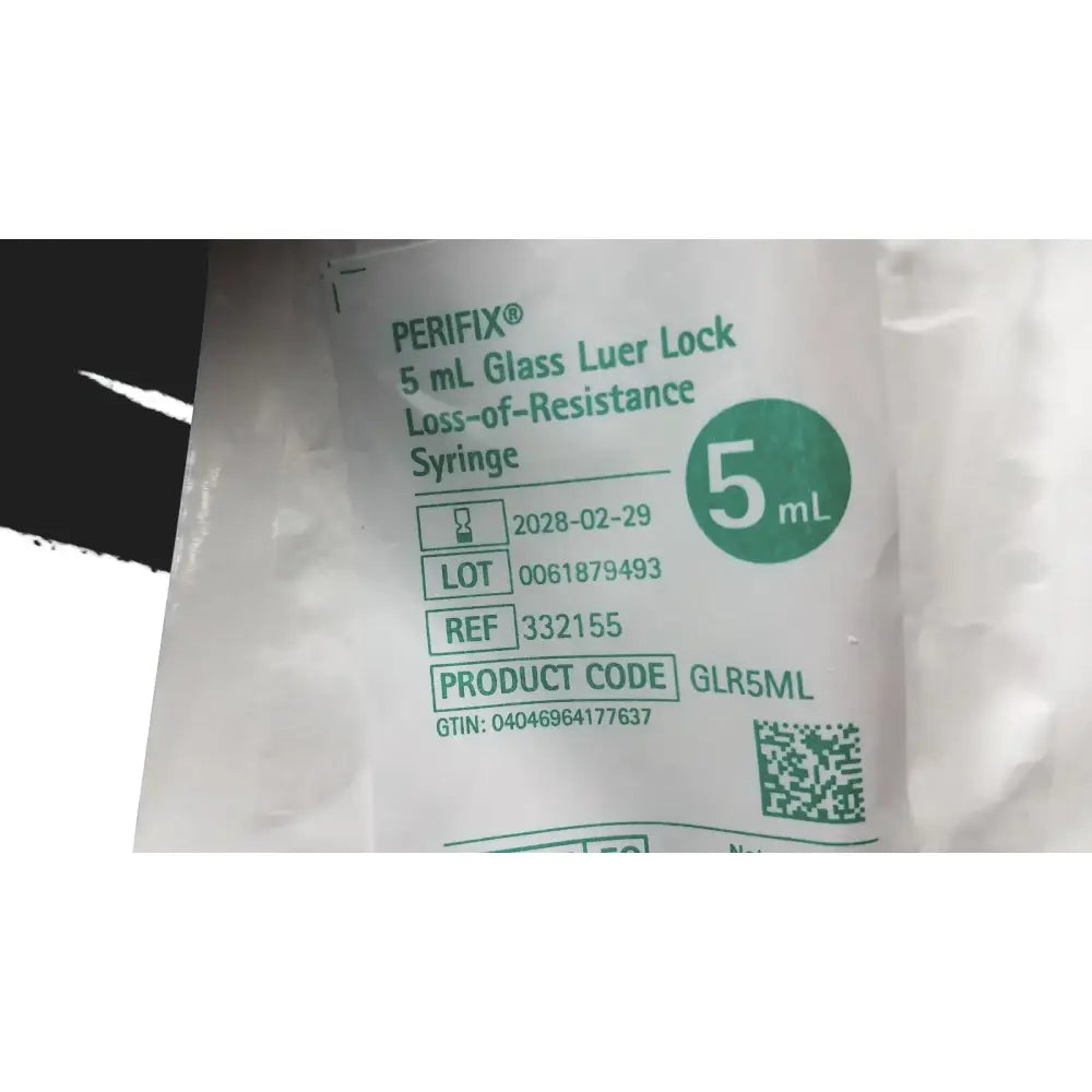 Perifix Lot of 79 Perifix 5 mL Glass Luer Lock Loss of Resistance Syringe Ref. 332155 Syringe, second-hand product photo 5