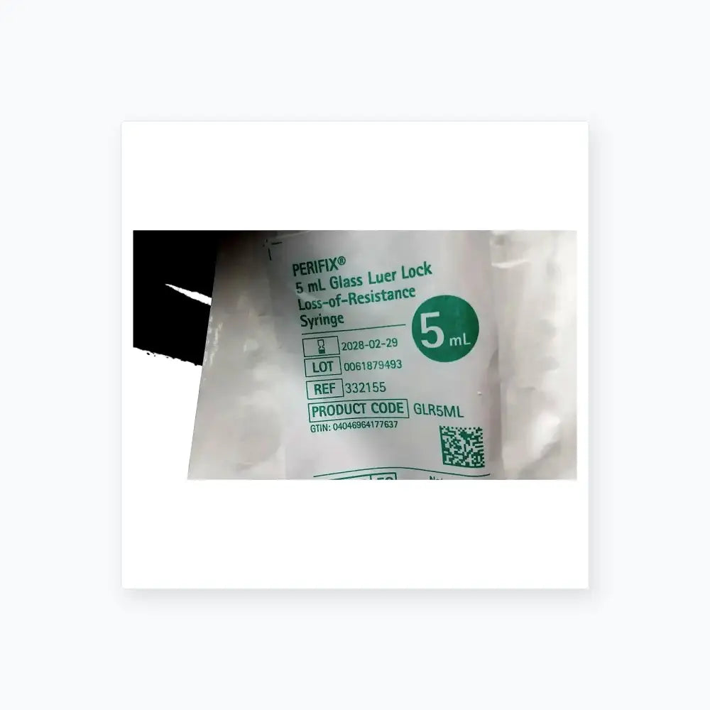 Perifix Lot of 79 Perifix 5 mL Glass Luer Lock Loss of Resistance Syringe Ref. 332155 Syringe, second-hand product photo 5