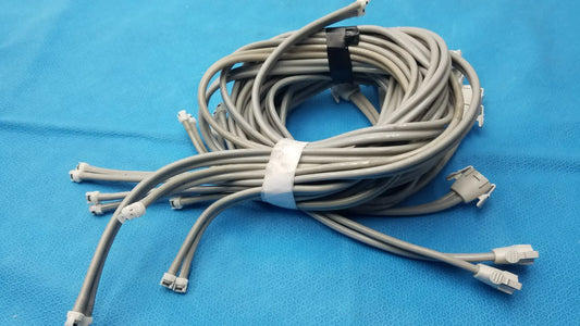 Reuse Medical Equipment LOT OF 9 Double Tube NIBP Blood Pressure Hose Fast Connector Vital Signs Monitor Accessories, second-hand product photo 1