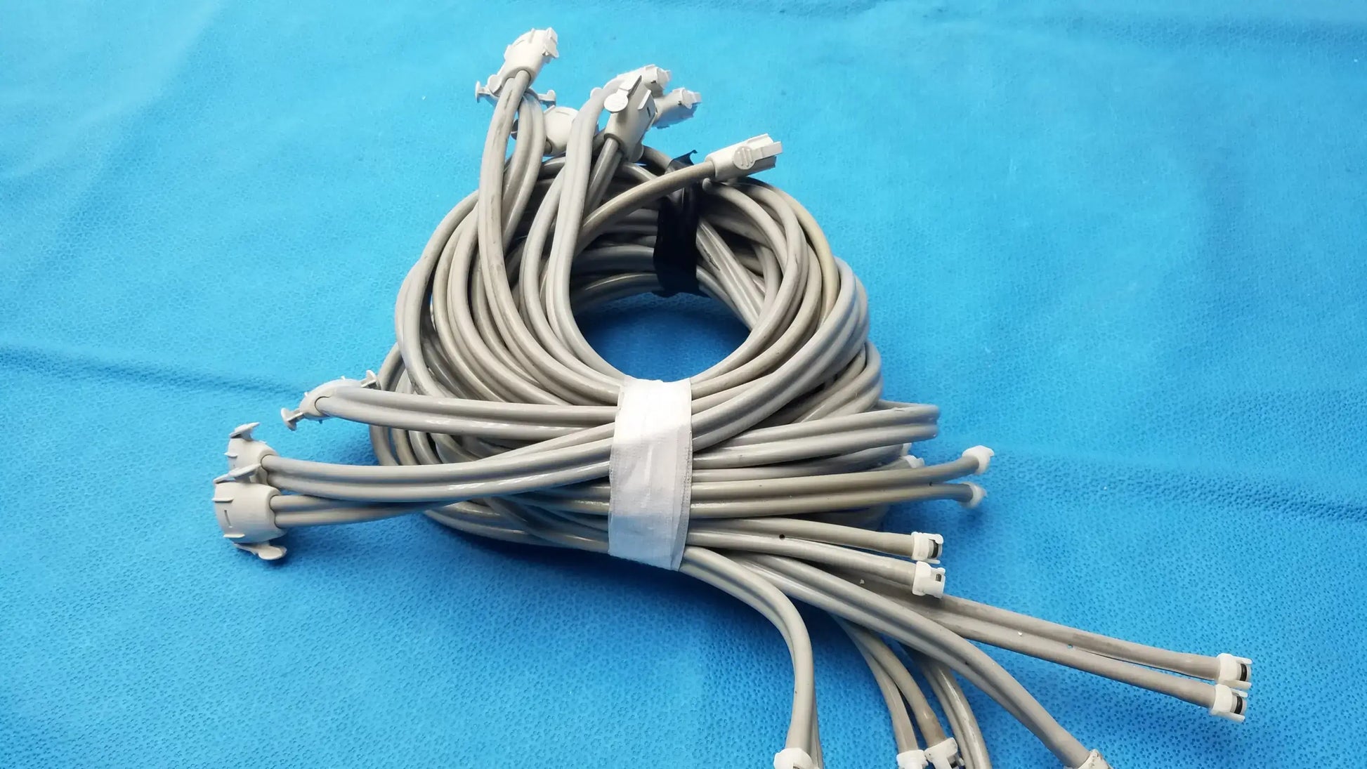 Reuse Medical Equipment LOT OF 9 Double Tube NIBP Blood Pressure Hose Fast Connector Vital Signs Monitor Accessories, second-hand product photo 8