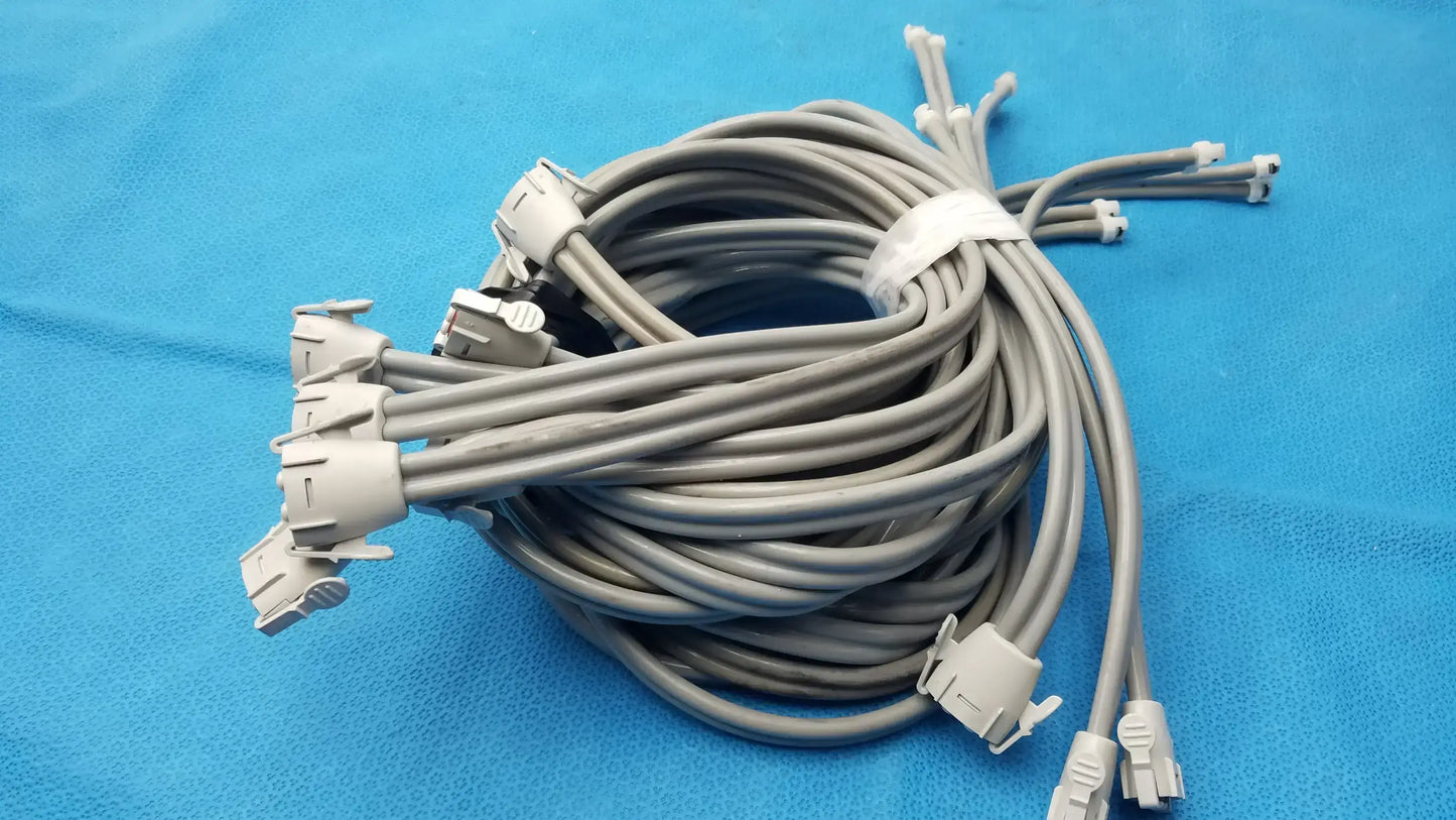 Reuse Medical Equipment LOT OF 9 Double Tube NIBP Blood Pressure Hose Fast Connector Vital Signs Monitor Accessories, second-hand product photo 9