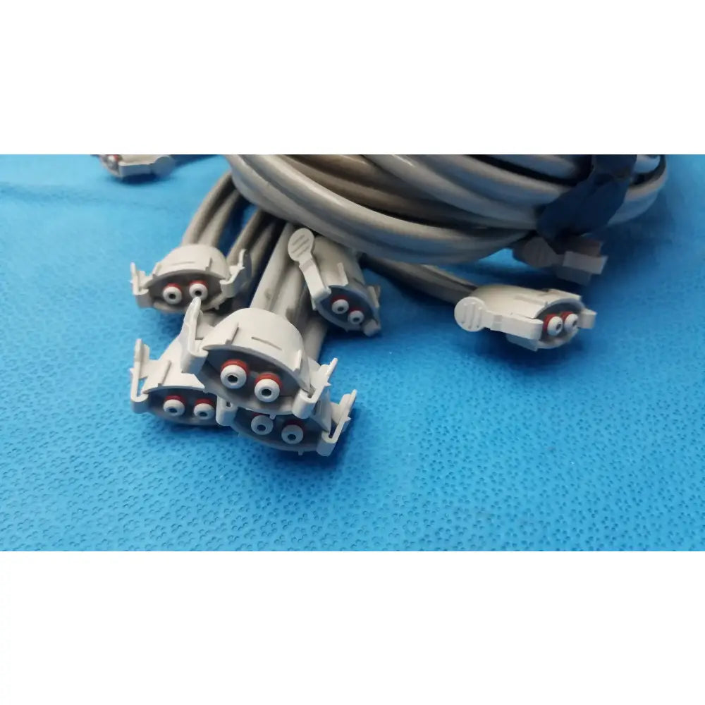 Reuse Medical Equipment LOT OF 9 Double Tube NIBP Blood Pressure Hose Fast Connector Vital Signs Monitor Accessories, second-hand product photo 3