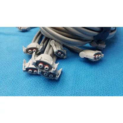 Reuse Medical Equipment LOT OF 9 Double Tube NIBP Blood Pressure Hose Fast Connector Vital Signs Monitor Accessories, second-hand product photo 3