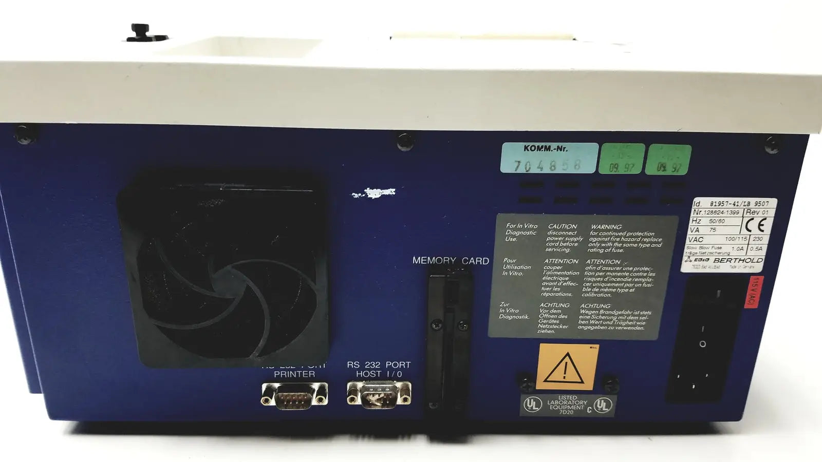 Lumat LB 9507 Ultra Sensitive Tube Luminoter by Berthold Technologies Luminometer, second-hand product photo 6