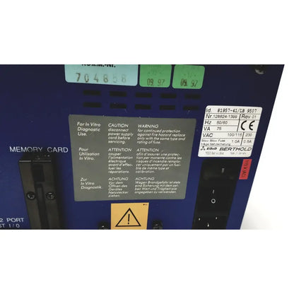 Lumat LB 9507 Ultra Sensitive Tube Luminoter by Berthold Technologies Luminometer, second-hand product photo 8