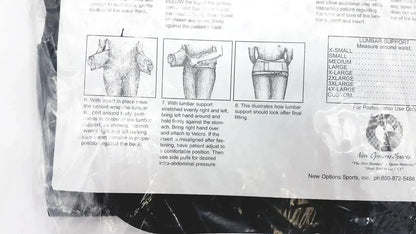 New Options Sports Lumbar Sacral Orthosis VAL5N 2X-Large Lumbosacral Support W/Thermoplastic Insert Lumbar Sacral Orthosis, new product photo 8
