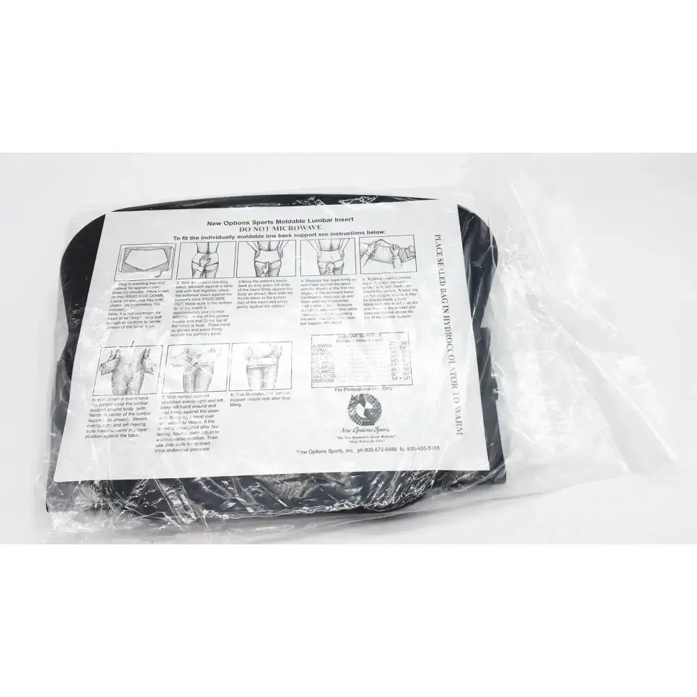 New Options Sports Lumbar Sacral Orthosis VAL5N 2X-Large Lumbosacral Support W/Thermoplastic Insert Lumbar Sacral Orthosis, second-hand product photo 5
