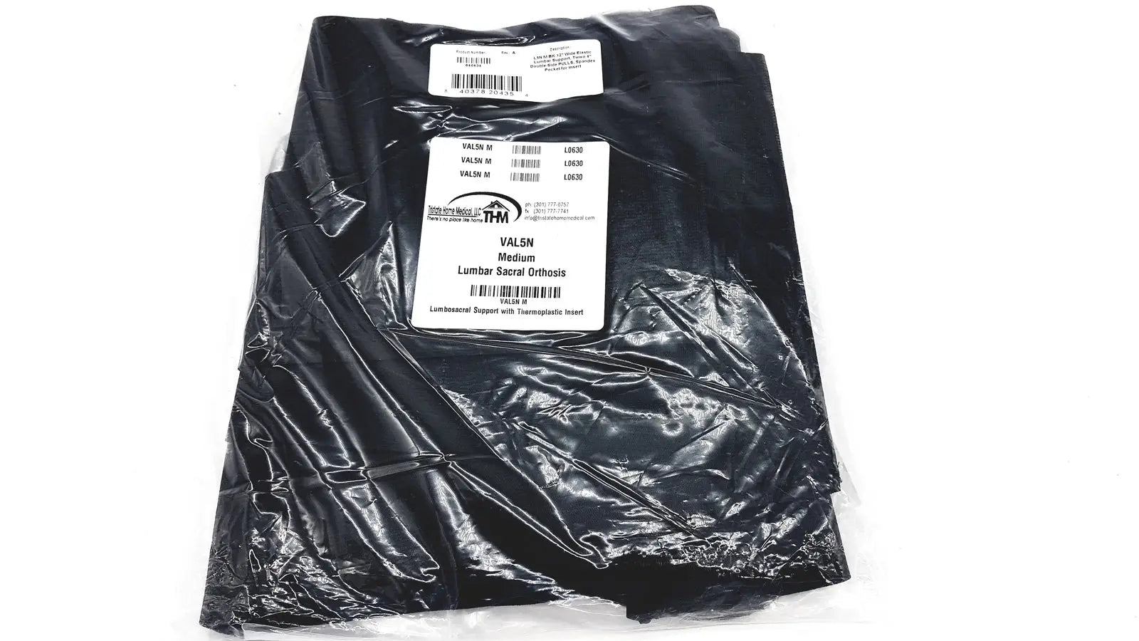 Reuse Medical Lumbar Sacral Orthosis VAL5N Medium Lumbosacral Support W/Thermoplastic Insert Orthotics, Braces & Sleeves, second-hand product photo 1