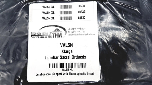 Reuse Medical Lumbar Sacral Orthosis VAL5N X-Large Lumbosacral Support W/Thermoplastic Insert Orthotics, Braces & Sleeves, second-hand product photo 1
