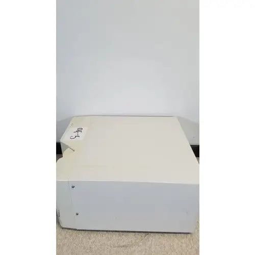 Off-white rectangular luminex 200 xmap multiplex ruo system with angled top and visible screws for reuse medical applications