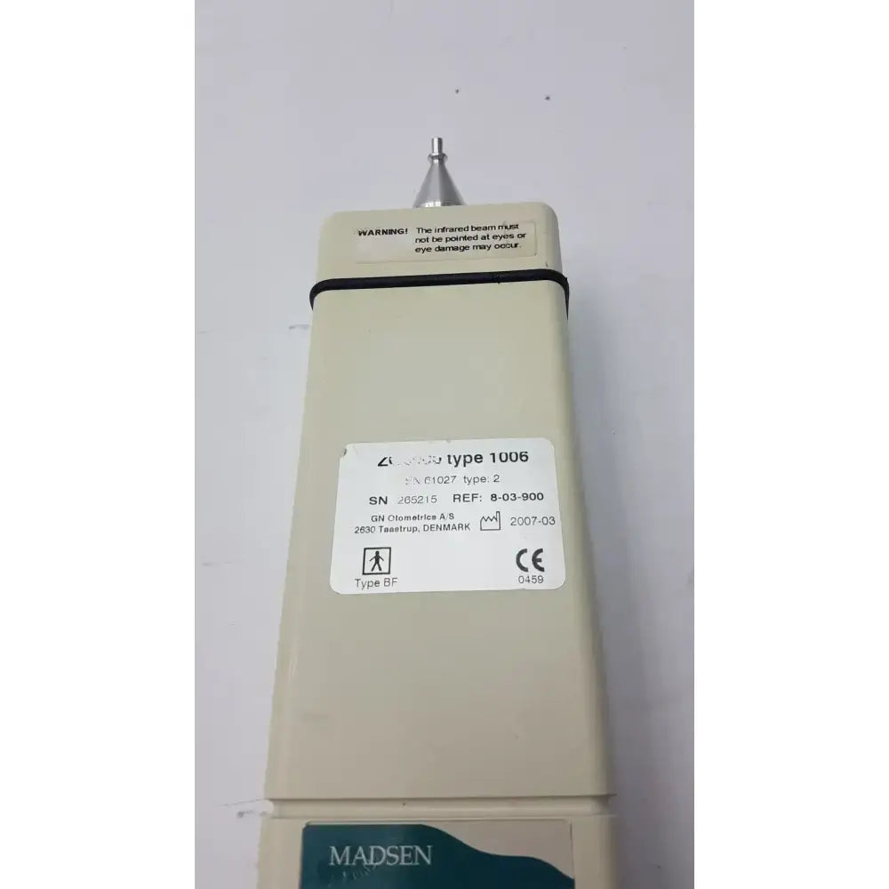 Madsen Madesen TYMP-Screen Madsen EN 61027 Type: 2 ZO3000 Type 1006 Diagnostic Tympanometer, second-hand product photo 8
