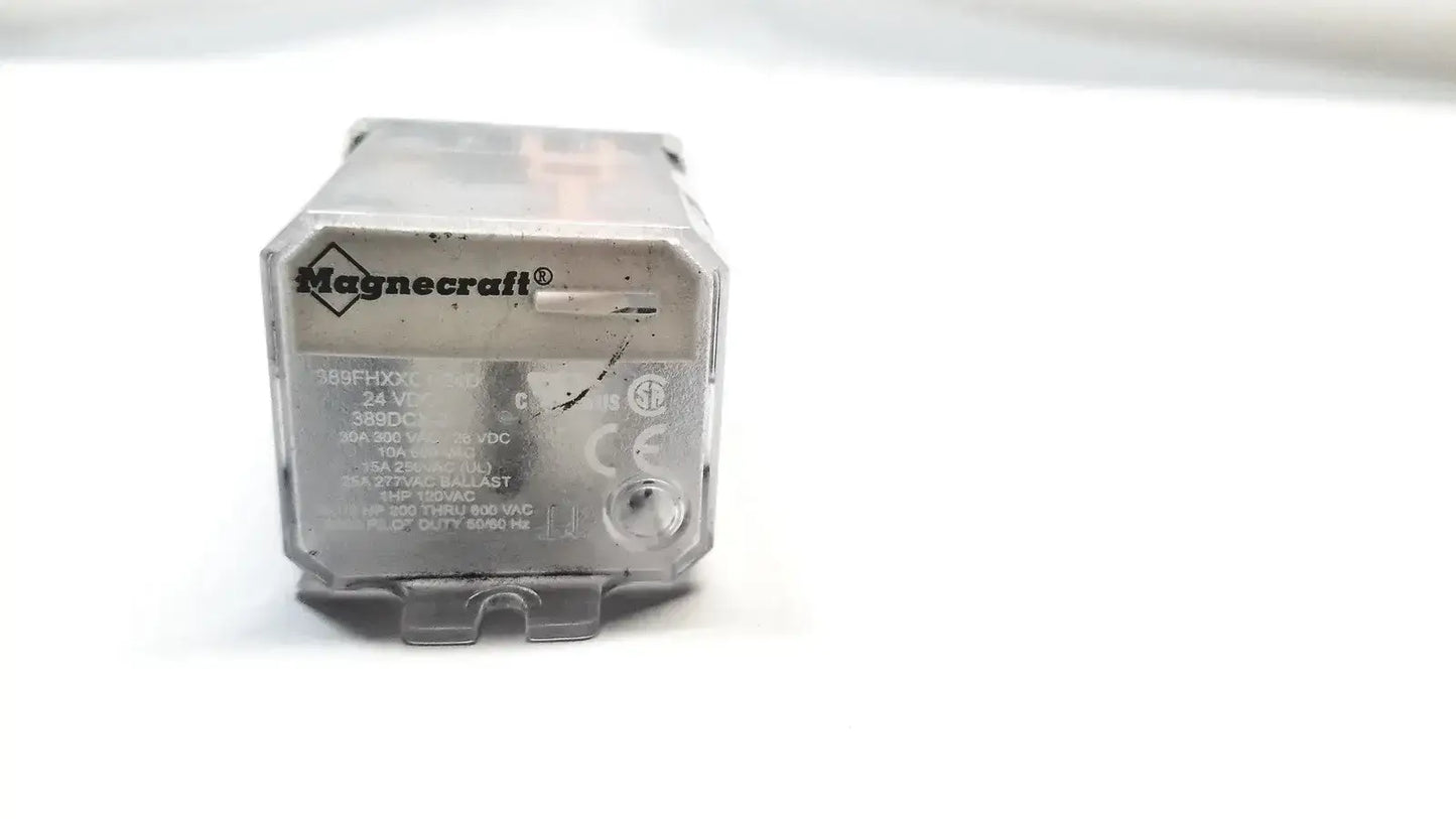 Magnecraft 389FHXXC1-24D Power Relay 4 Terminal 24VDC 30A 300VAC Power Relay, second-hand product photo 1