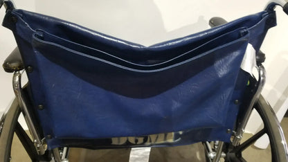 Reuse Medical Equipment Manual Folding Wheelchair - Heavy Duty Blue Seat Mobility Aid Wheelchairs, second-hand product photo 1