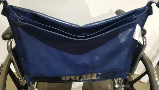 Reuse Medical Equipment Manual Folding Wheelchair - Heavy Duty Blue Seat Mobility Aid Wheelchairs, second-hand product photo 1