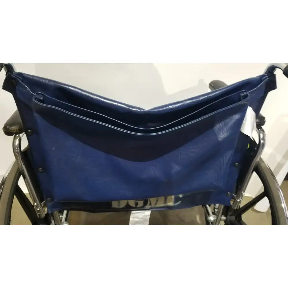 Reuse Medical Equipment Manual Folding Wheelchair - Heavy Duty Blue Seat Mobility Aid Wheelchairs, second-hand product photo 1