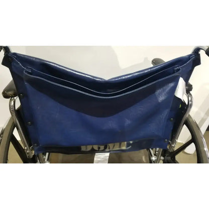 Reuse Medical Equipment Manual Folding Wheelchair - Heavy Duty Blue Seat Mobility Aid Wheelchairs, second-hand product photo 1