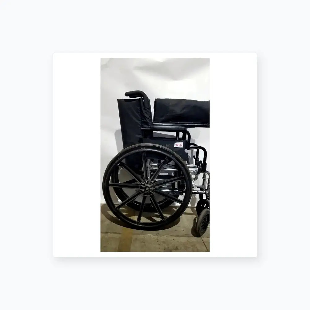 Reuse Medical Equipment Manual Wheelchair - Durable Black Seat Mobility Assist Manual Wheelchair, second-hand product photo 24