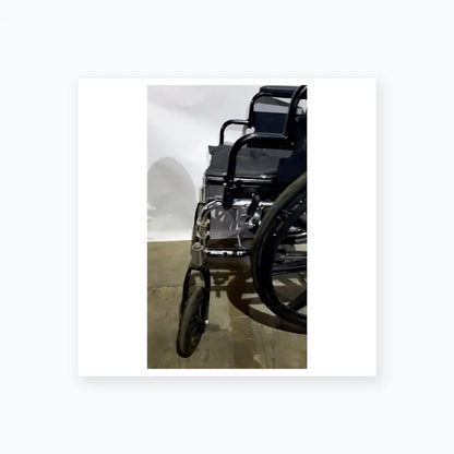 Reuse Medical Equipment Manual Wheelchair - Durable Black Seat Mobility Assist Manual Wheelchair, second-hand product photo 10