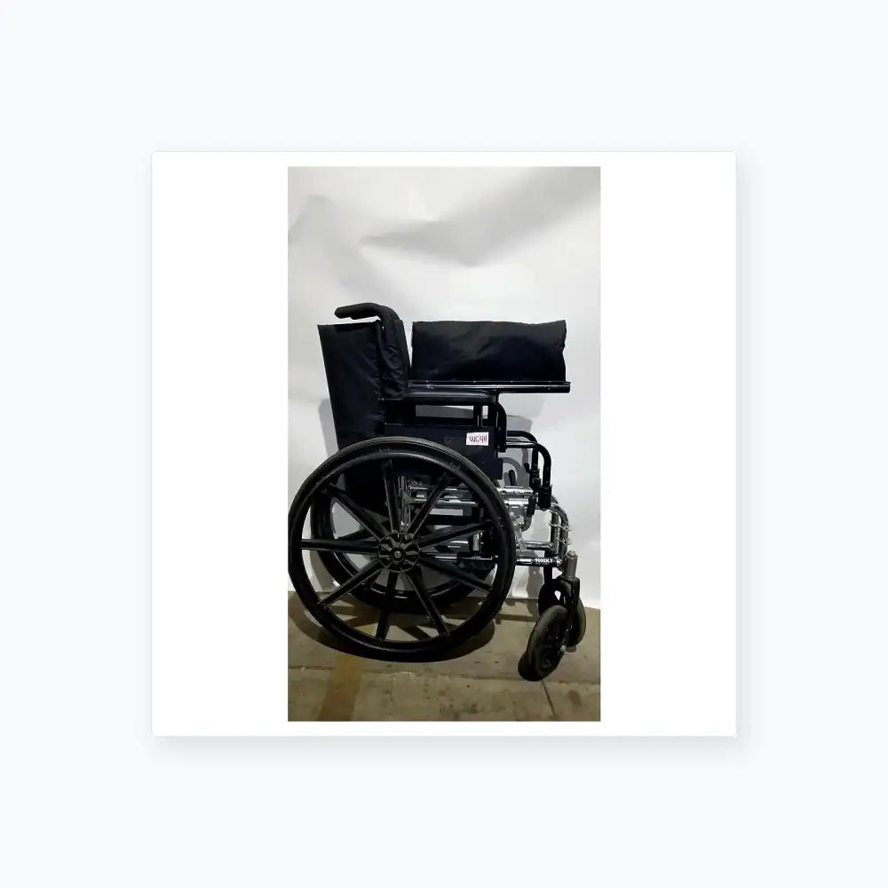 Reuse Medical Equipment Manual Wheelchair - Durable Black Seat Mobility Assist Manual Wheelchair, second-hand product photo 25