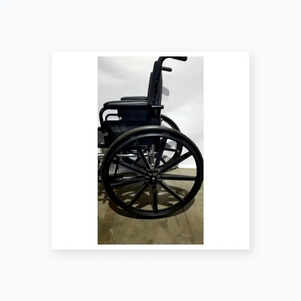 Reuse Medical Equipment Manual Wheelchair - Durable Black Seat Mobility Assist Manual Wheelchair, second-hand product photo 9