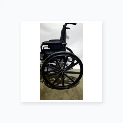 Reuse Medical Equipment Manual Wheelchair - Durable Black Seat Mobility Assist Manual Wheelchair, second-hand product photo 9