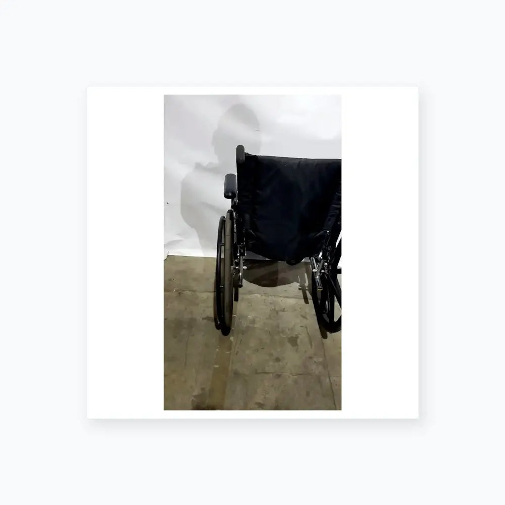 Reuse Medical Equipment Manual Wheelchair - Durable Black Seat Mobility Assist Manual Wheelchair, second-hand product photo 6