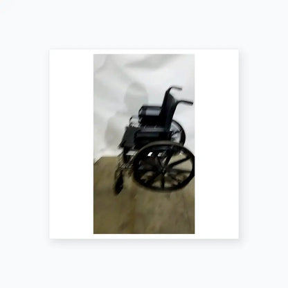 Reuse Medical Equipment Manual Wheelchair - Durable Black Seat Mobility Assist Manual Wheelchair, second-hand product photo 12