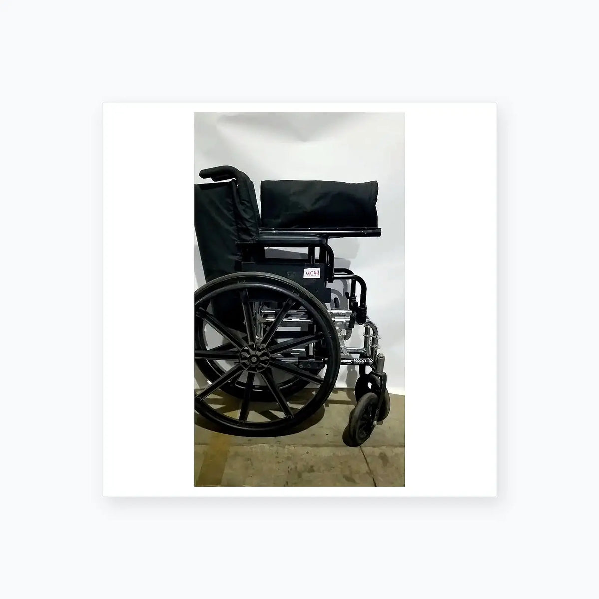 Reuse Medical Equipment Manual Wheelchair - Durable Black Seat Mobility Assist Manual Wheelchair, second-hand product photo 22