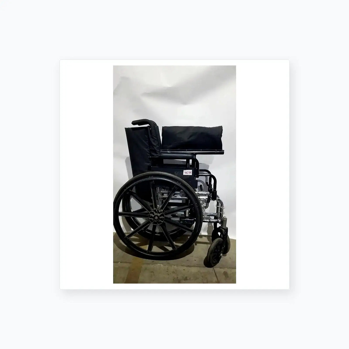 Reuse Medical Equipment Manual Wheelchair - Durable Black Seat Mobility Assist Manual Wheelchair, second-hand product photo 25