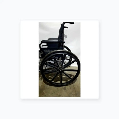 Reuse Medical Equipment Manual Wheelchair - Durable Black Seat Mobility Assist Manual Wheelchair, second-hand product photo 9