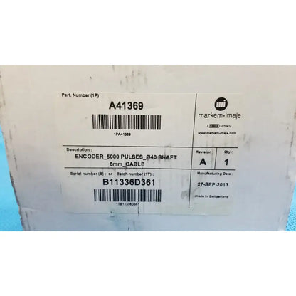 Markem-Imaje A41369 Encoder 5000 Pulses_Ø40 Shaft 6mm_Cable Encoder, second-hand product photo 6
