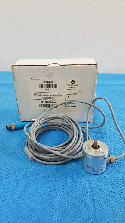 Markem-Imaje A41369 Encoder 5000 Pulses_Ø40 Shaft 6mm_Cable Encoder, second-hand product photo 1