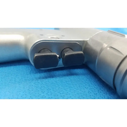 Silver-colored metal masimo lnc-04 patient cable 4ft with two black adjustment knobs on its side