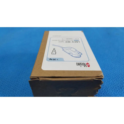 Masimo lncs dci adult spo2 finger clip sensor in original cardboard packaging for accurate oxygen monitoring