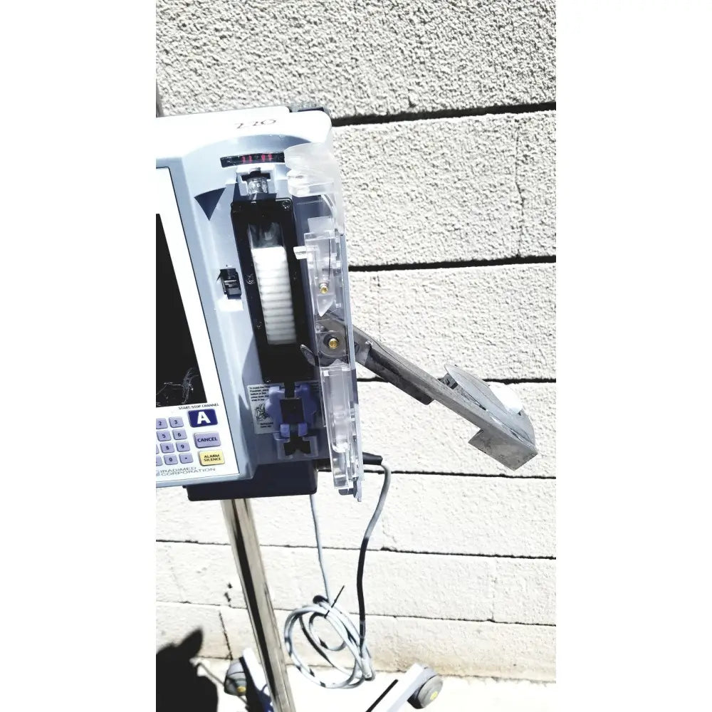 Masimo Mridium 3600+ mri infusion pump with clear plastic housing gray and black components for infusion pump monitoring systems