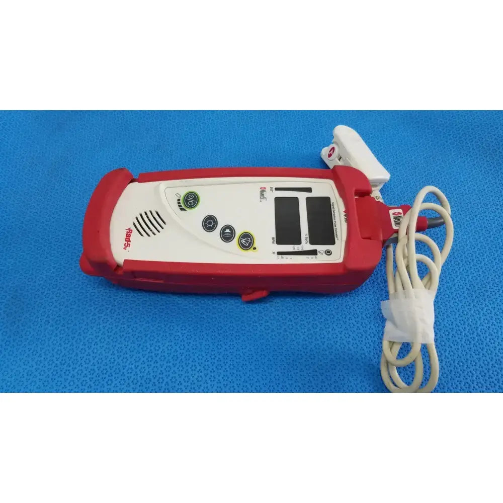 MASIMO Rad-5v Handheld Pulse Oximeter w/ Protective Boot & SpO2 Finger Sensor Pulse Oximeter, second-hand product photo 9