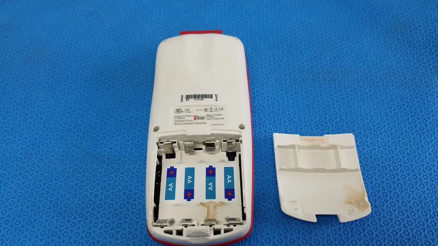 MASIMO Rad-5v Handheld Pulse Oximeter w/ Protective Boot & SpO2 Finger Sensor Pulse Oximeter, second-hand product photo 8