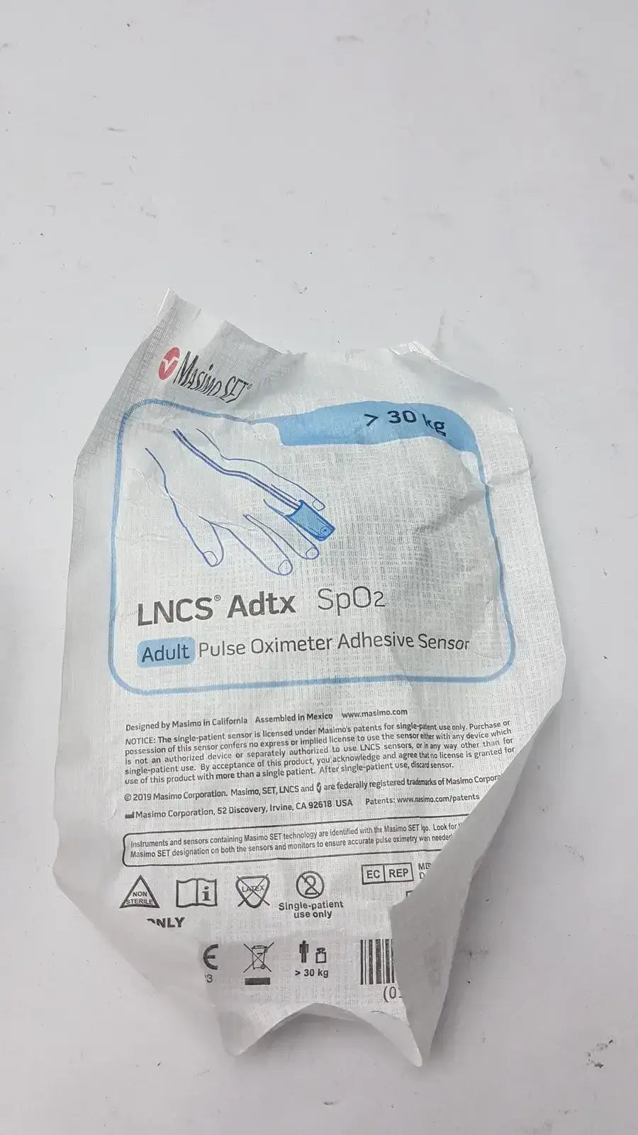 Masimo Set 1859 LNCS ADTX Adult Spo2 Sensor Oximeter- 30 Kg Pulse Oximeter Sensor, second-hand product photo 11