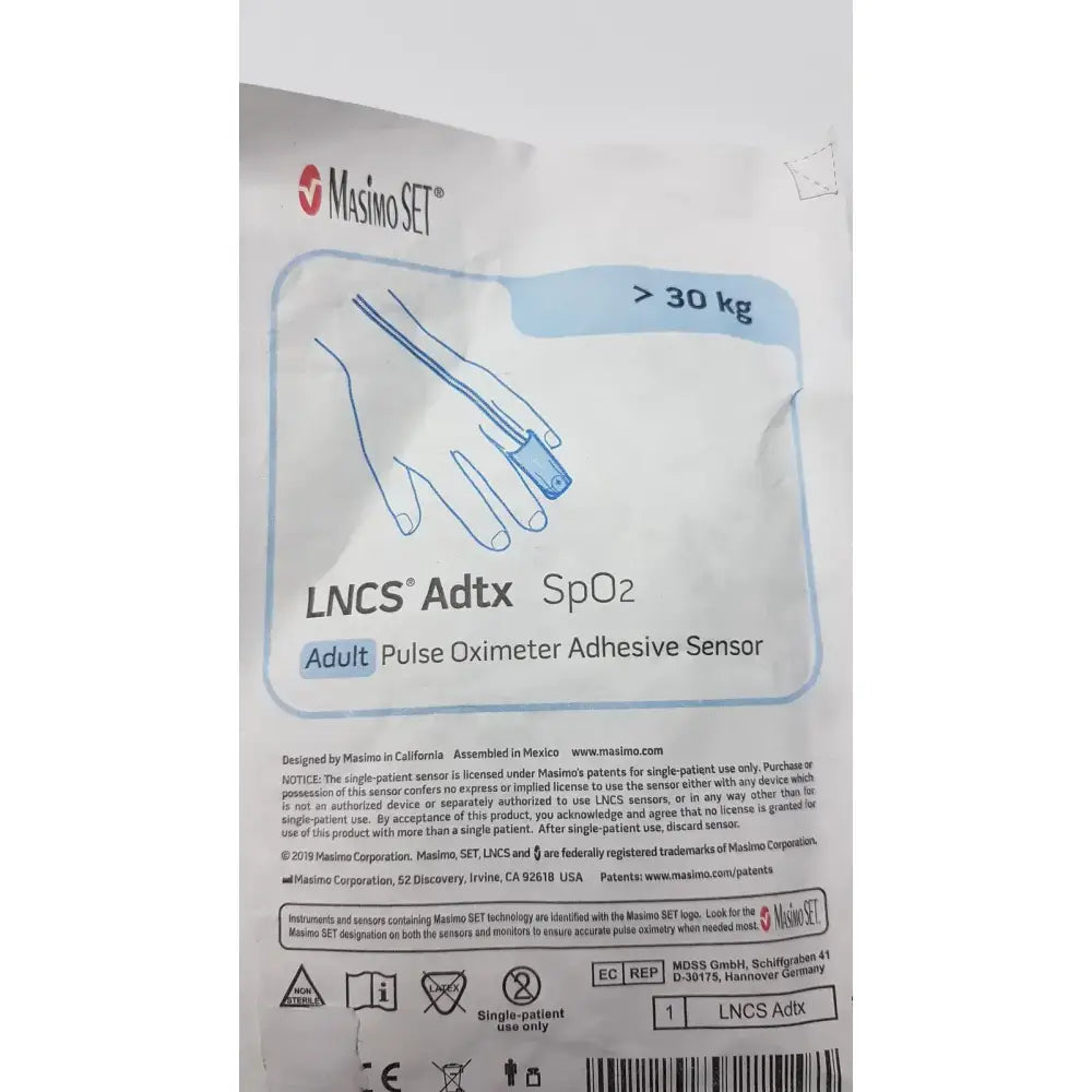 Masimo SET LNCS Adtx Adult Pulse Oximeter Adhesive Sensor Pulse Oximeter Sensor, second-hand product photo 10