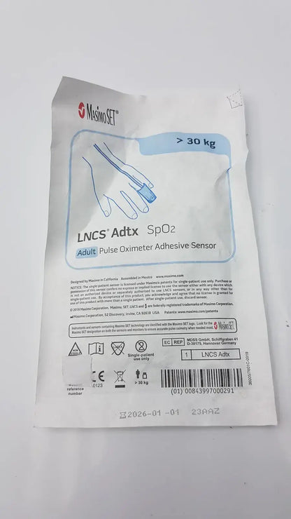 Masimo SET LNCS Adtx Adult Pulse Oximeter Adhesive Sensor Pulse Oximeter Sensor, new product photo 2
