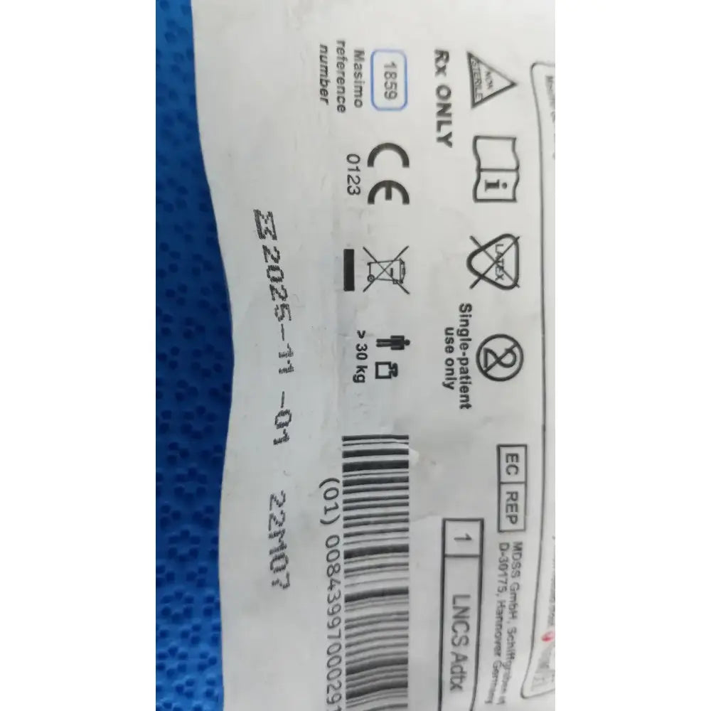 Masimo Set LNCS Adtx SpO2 Adult Pulse Oximeter Adhesive Sensor Pulse Oximeter Sensor, new product photo 2