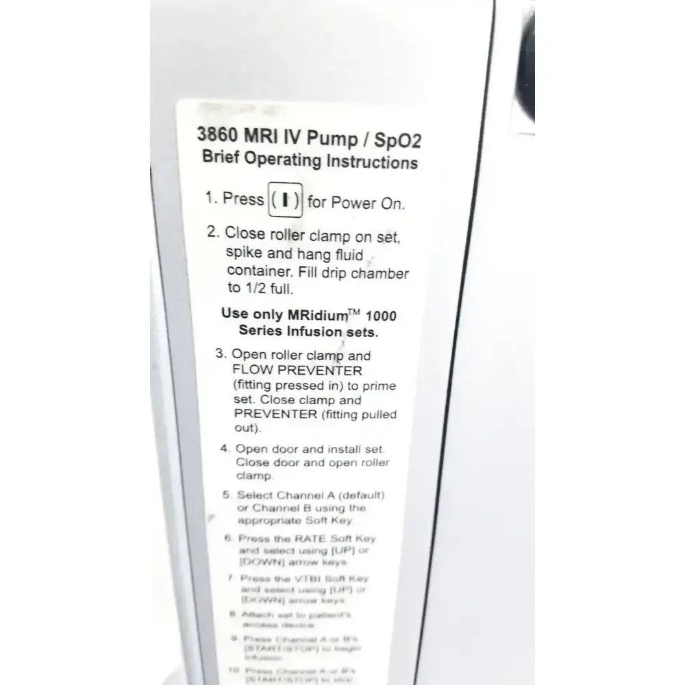 Masimo Set MRidium 3860+ MRI Infusiion System With Power Supply & Stand Infusion System, second-hand product photo 10
