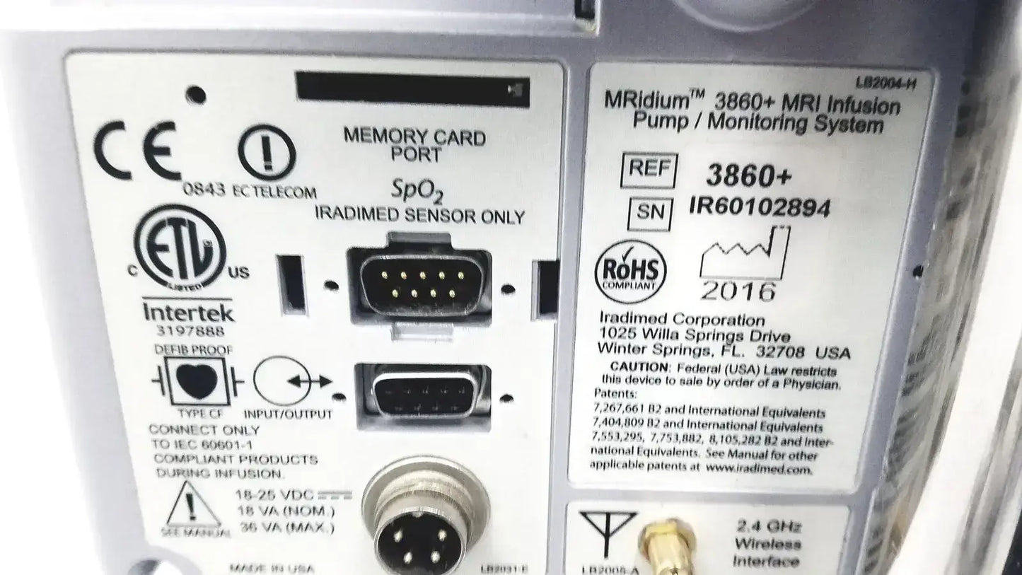 Masimo Set MRidium 3860+ MRI Infusiion System With Power Supply & Stand Infusion System, second-hand product photo 12