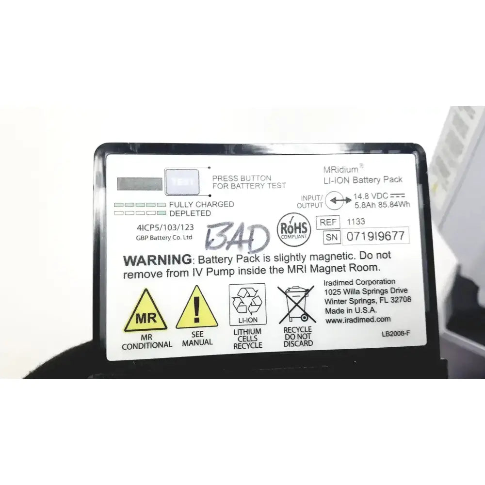 Masimo Set MRidium 3860+ MRI Infusiion System With Power Supply & Stand Infusion System, second-hand product photo 14