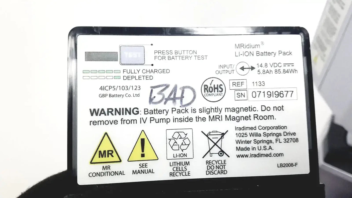 Masimo Set MRidium 3860+ MRI Infusiion System With Power Supply & Stand Infusion System, second-hand product photo 14