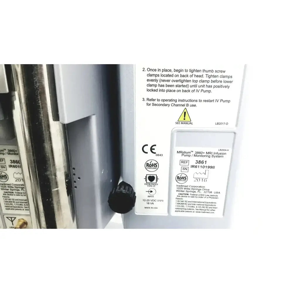 Masimo Set MRidium 3860+ MRI Infusiion System With Power Supply & Stand Infusion System, second-hand product photo 13