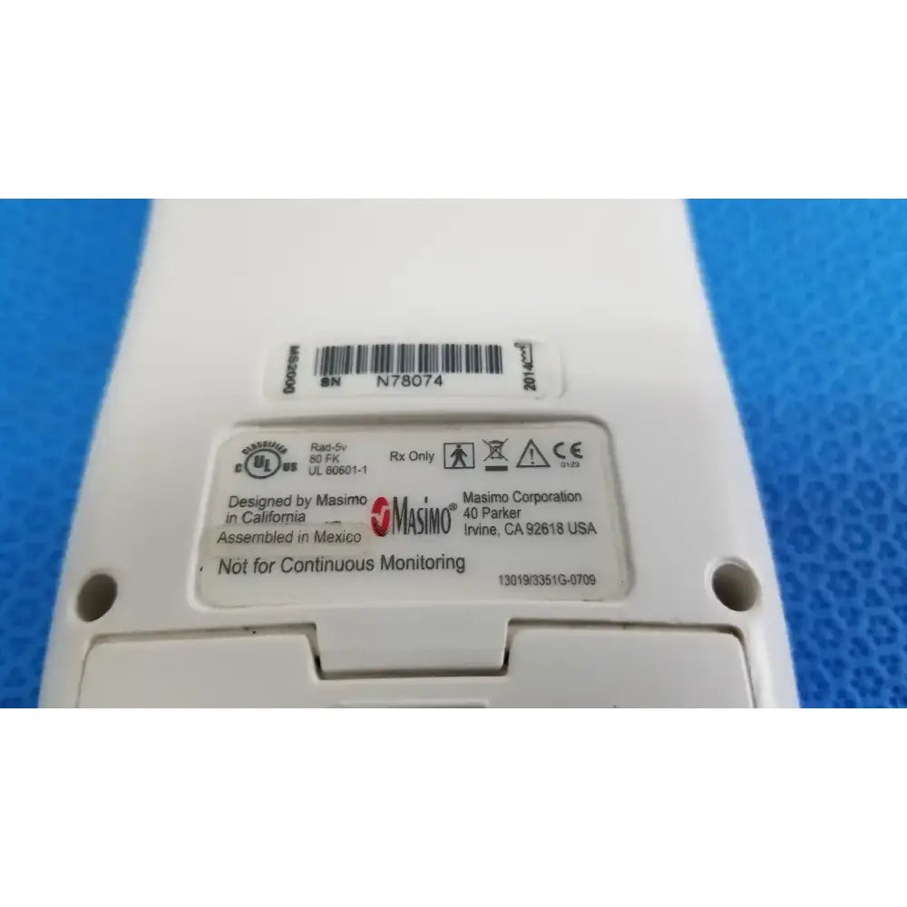MASIMO Signal Extraction Pulse Oximeter Handheld SpO2 Monitor Handheld Pulse Oximeter, second-hand product photo 6