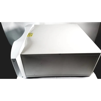 White and silver industrial-grade printer with sleek modern design in mauna kea technologies f400-v2 cellvizio console
