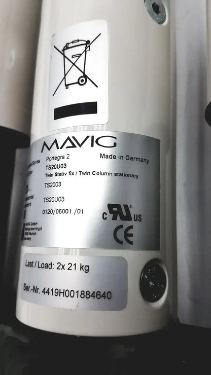 MAVIG Portegra2 TS2003 Twin Stativ Fix / Twin Column Stationary Suspension System Component, second-hand product photo 8